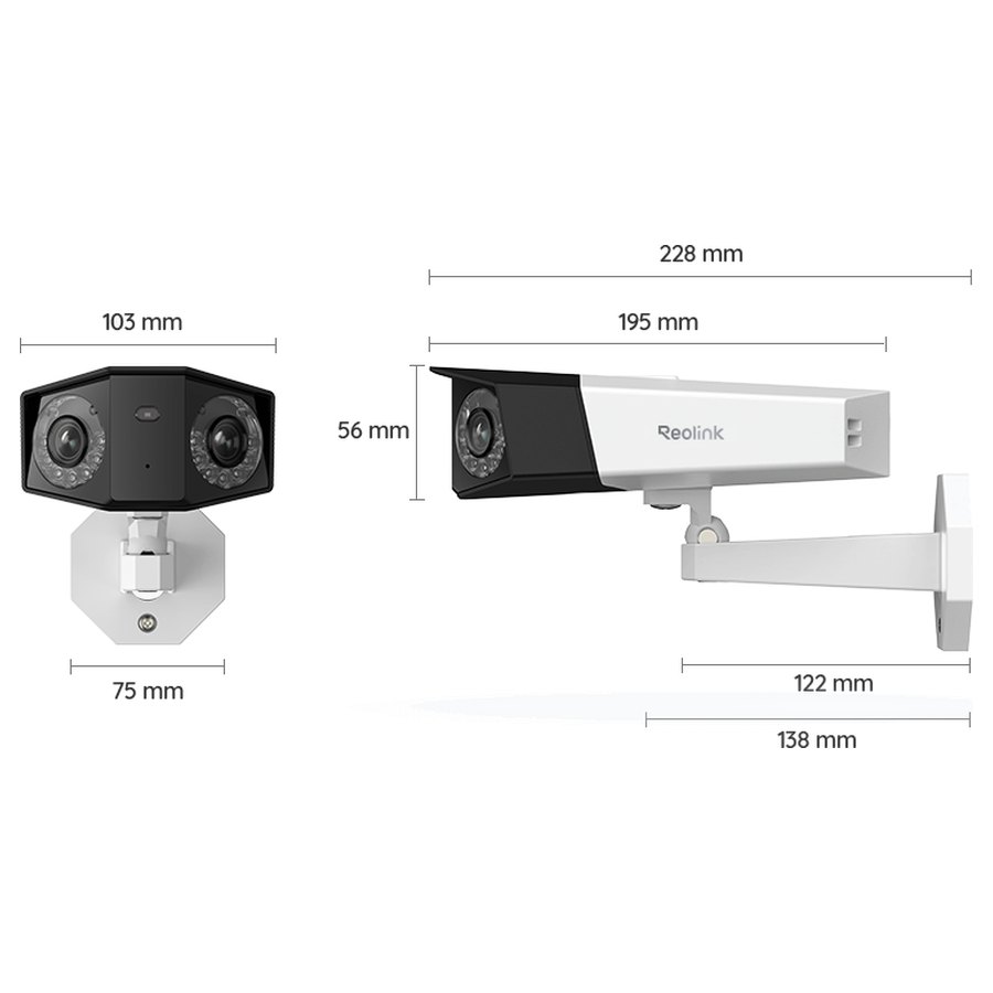 Reolink Duo 2 PoE:n mitat