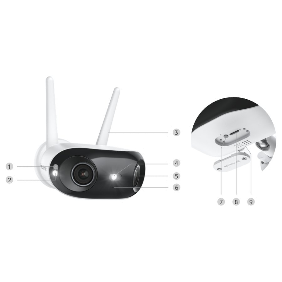 Reolink Elite WiFi edestä