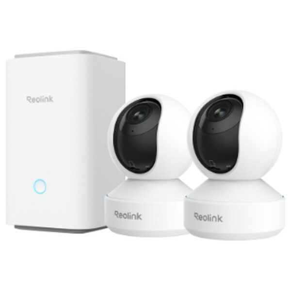 Reolink Home Hub -sarja: 2 × E1 Zoom + Home Hub, 5 MP