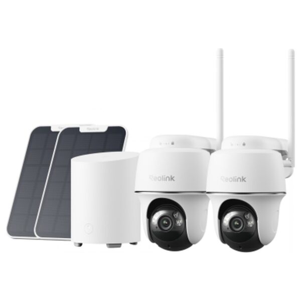 Reolink Home Hub Mini -sarja: 2 × Argus PT + Home Hub Mini, valkoinen