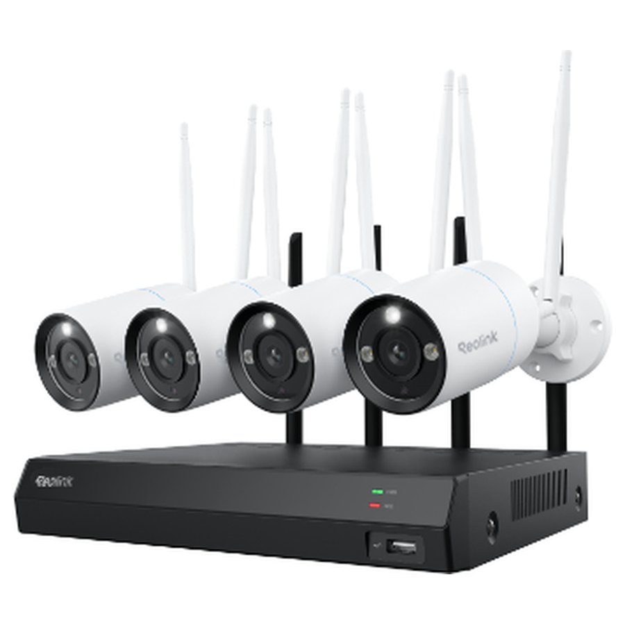 Reolink RLK12-800WB4 -WiFi-valvontasarja: tallennin + 4 kameraa, 4K