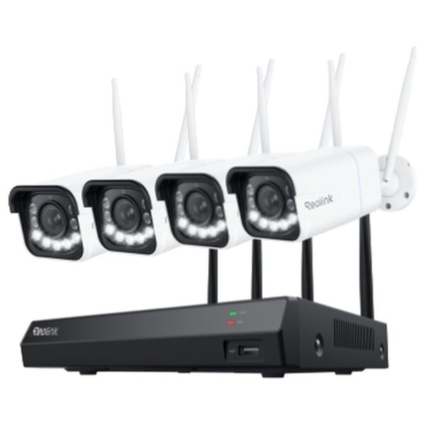 Reolink RLK12-811WB4 -WiFi-valvontasarja: tallennin + 4 zoomaavaa kameraa, 4K