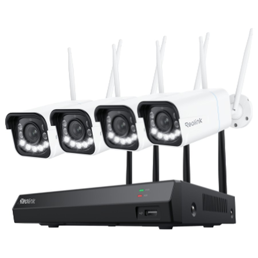 Reolink RLK12-811WB4 -WiFi-valvontasarja: tallennin + 4 zoomaavaa kameraa, 4K