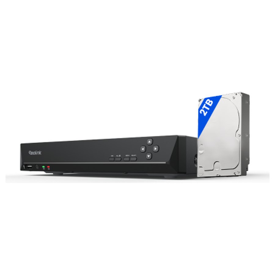 Reolink RLN8-410 -verkkotallennin, 8 PoE-porttia ja 2 TB:n levy