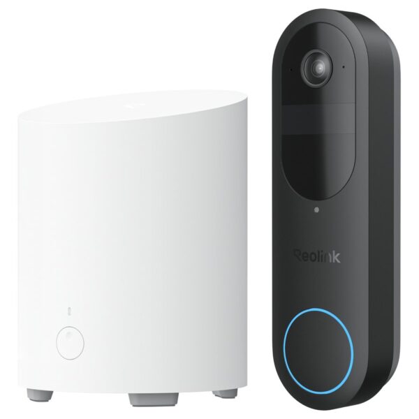 Reolink-ovikellokamerasarja: Video Doorbell (2nd Gen) + Home Hub Mini, 4 MP