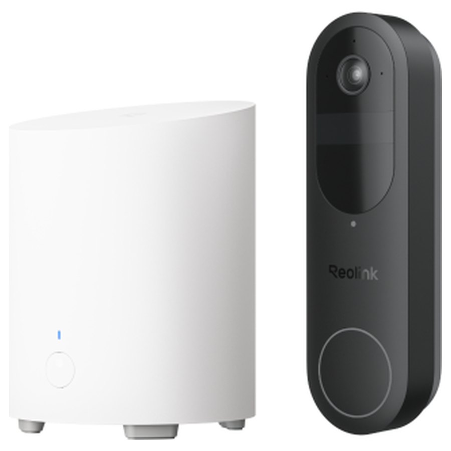 Reolink-ovikellokamerasarja: Video Doorbell (Battery) + Home Hub Mini, 4 MP