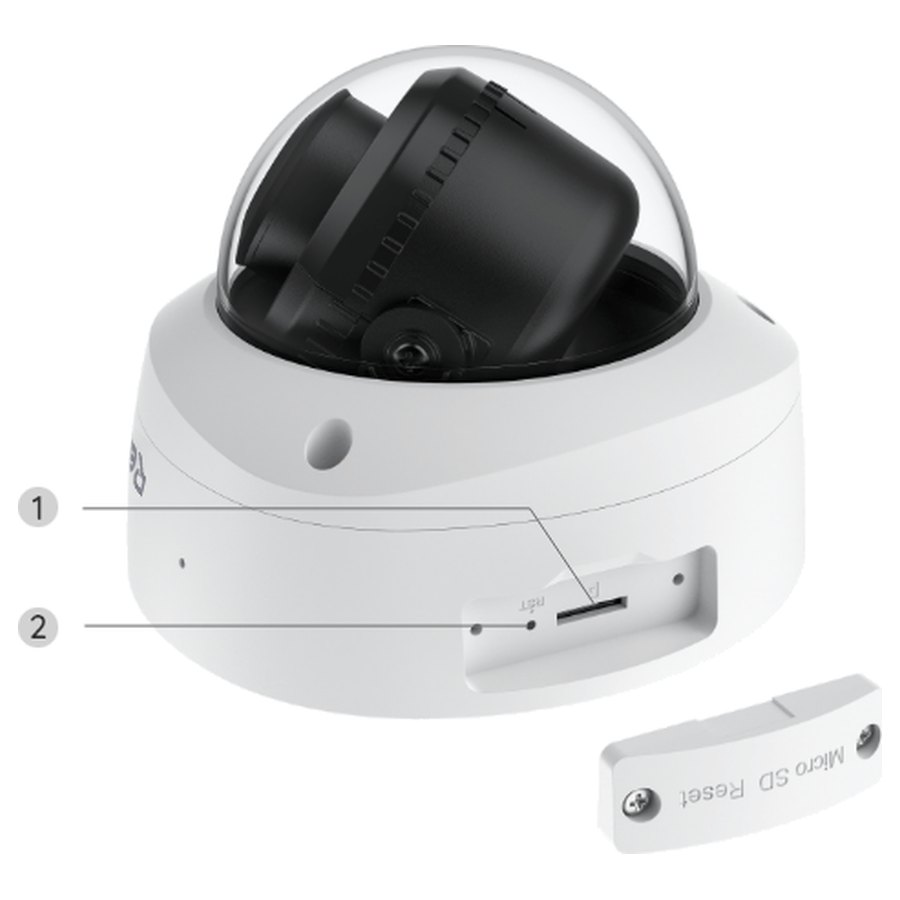 Reolink RLC-540A alta, muistikorttipaikka