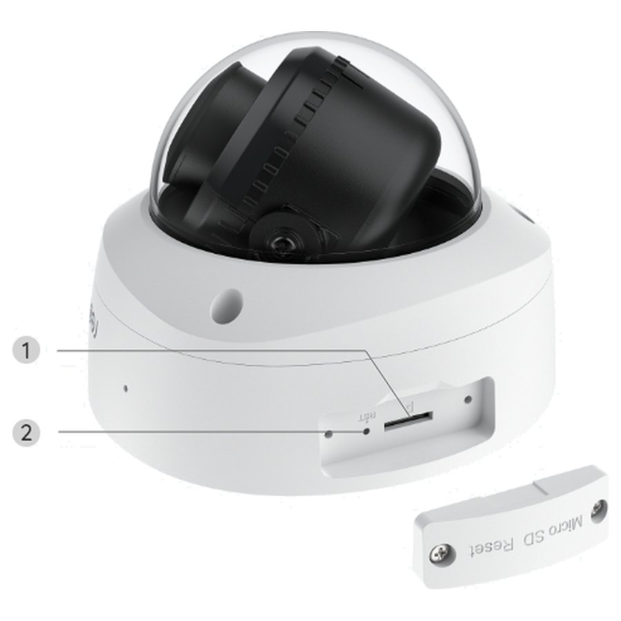 Reolink RLC-840A alta, muistikorttipaikka