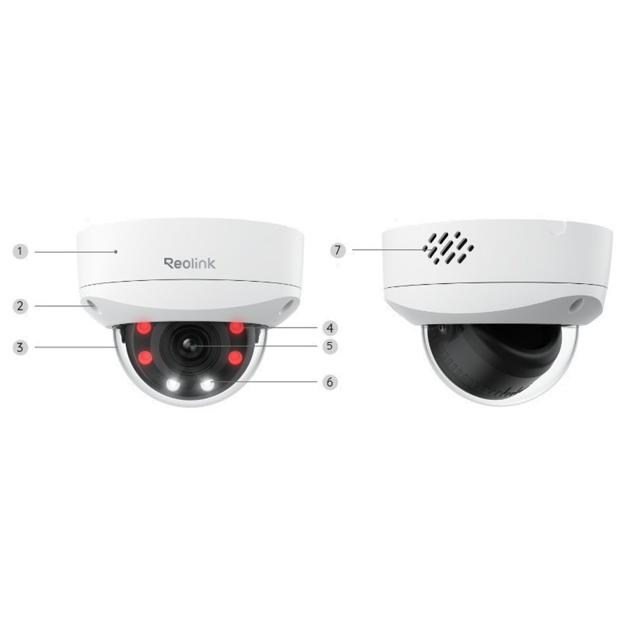 Reolink RLC-843A edestä ja takaa