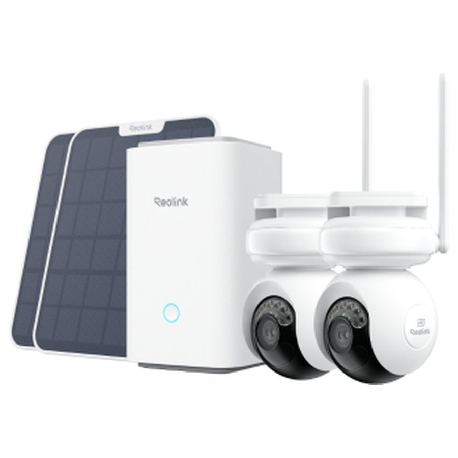 Reolink Home Hub -sarja: 2 × Altas PT Ultra + Home Hub, valkoinen